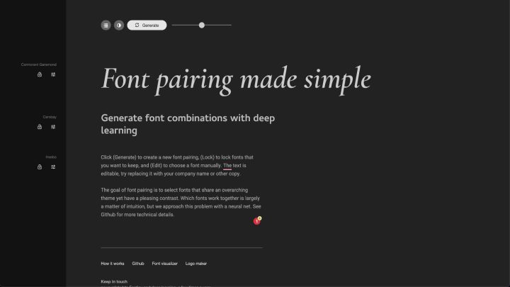 Fontjoy homepage